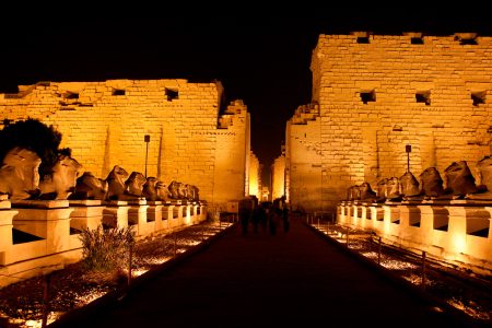 Sound-And-Light-at-Karnak-Temple-By-night